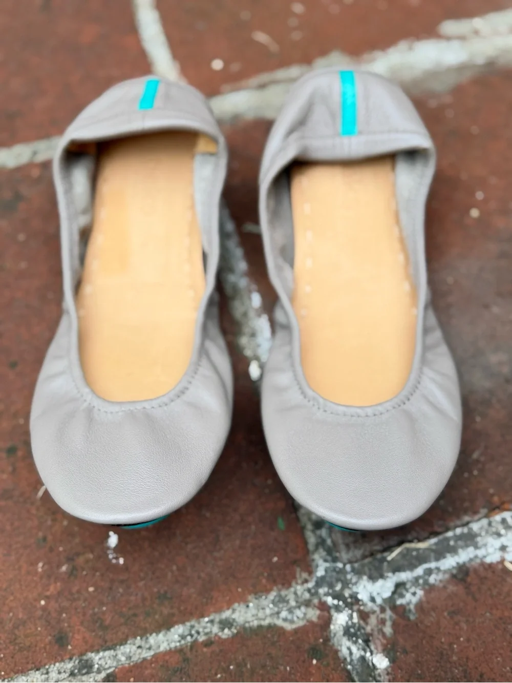 Auth Tieks Ballet Flats Size 9 | Gorgeous Taupe Leather | Like New Condition